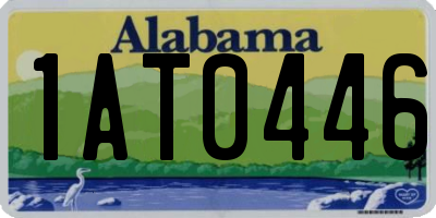AL license plate 1AT0446