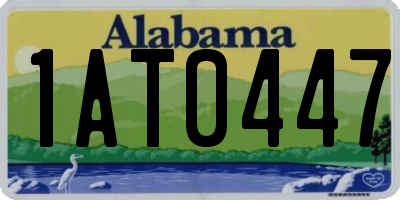 AL license plate 1AT0447