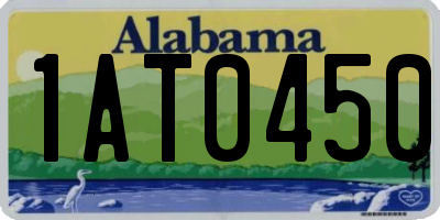 AL license plate 1AT0450