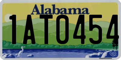 AL license plate 1AT0454