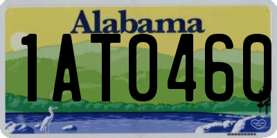 AL license plate 1AT0460