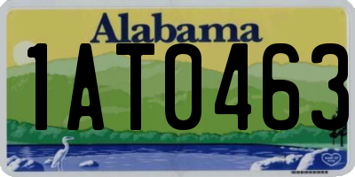 AL license plate 1AT0463