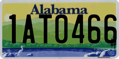 AL license plate 1AT0466