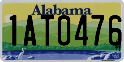 AL license plate 1AT0476