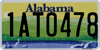 AL license plate 1AT0478
