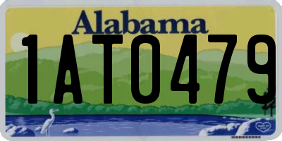 AL license plate 1AT0479