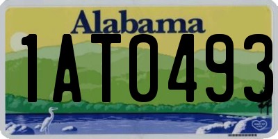 AL license plate 1AT0493