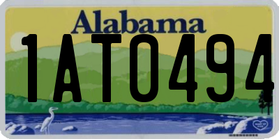 AL license plate 1AT0494