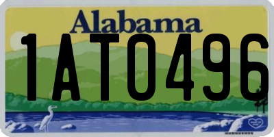 AL license plate 1AT0496