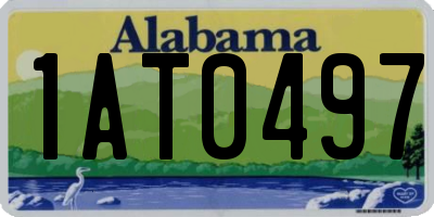 AL license plate 1AT0497