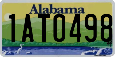 AL license plate 1AT0498