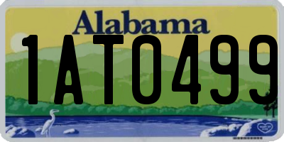 AL license plate 1AT0499