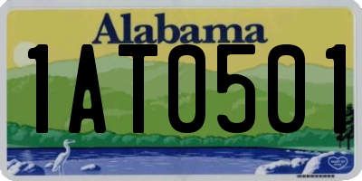 AL license plate 1AT0501