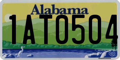 AL license plate 1AT0504
