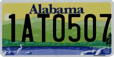 AL license plate 1AT0507