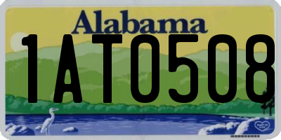 AL license plate 1AT0508