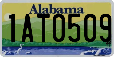 AL license plate 1AT0509