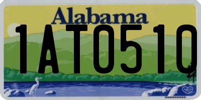 AL license plate 1AT0510