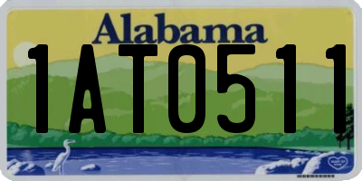 AL license plate 1AT0511