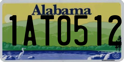 AL license plate 1AT0512