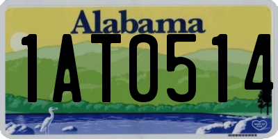 AL license plate 1AT0514
