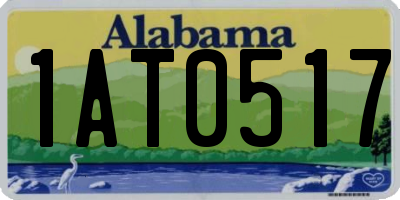 AL license plate 1AT0517