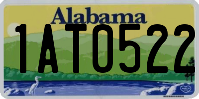 AL license plate 1AT0522