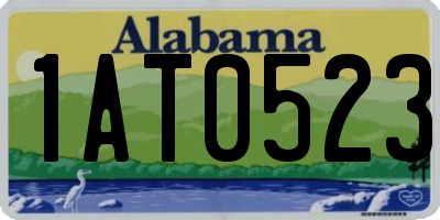AL license plate 1AT0523
