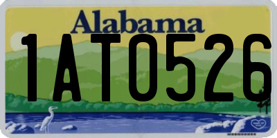 AL license plate 1AT0526