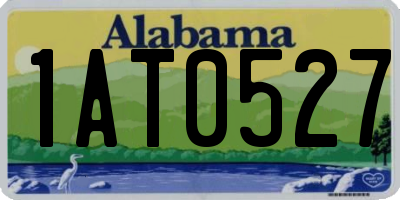 AL license plate 1AT0527