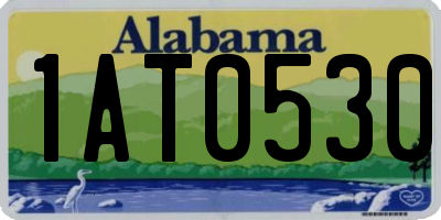 AL license plate 1AT0530