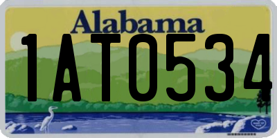 AL license plate 1AT0534