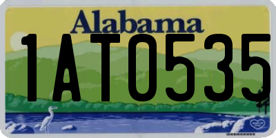 AL license plate 1AT0535