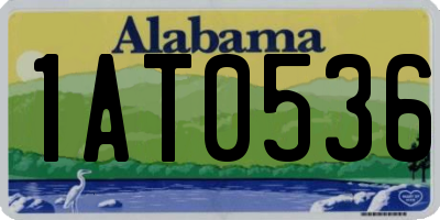 AL license plate 1AT0536