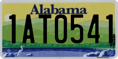 AL license plate 1AT0541
