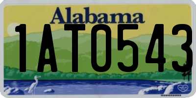 AL license plate 1AT0543