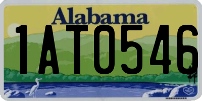 AL license plate 1AT0546