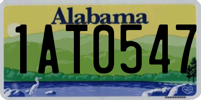 AL license plate 1AT0547