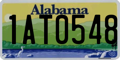 AL license plate 1AT0548