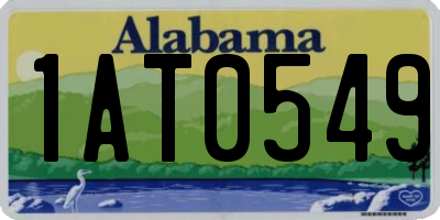 AL license plate 1AT0549