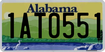 AL license plate 1AT0551
