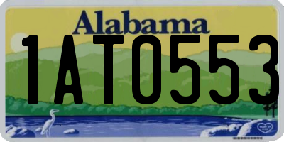 AL license plate 1AT0553