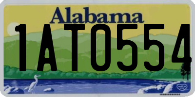 AL license plate 1AT0554