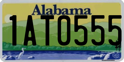 AL license plate 1AT0555