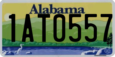 AL license plate 1AT0557