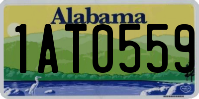 AL license plate 1AT0559