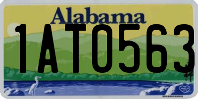 AL license plate 1AT0563