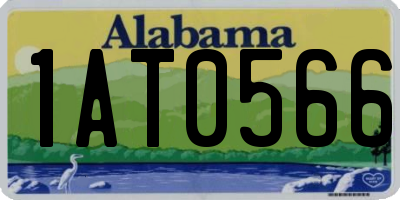 AL license plate 1AT0566