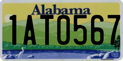 AL license plate 1AT0567