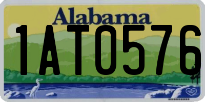 AL license plate 1AT0576